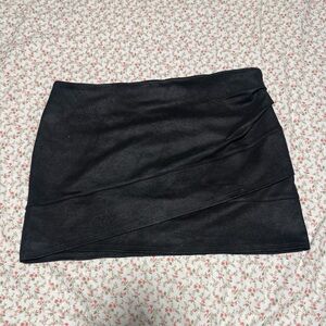 Free People Black Mini Skirt
